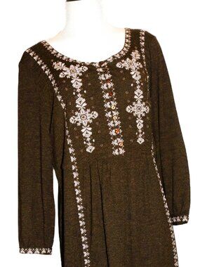 Sweet Magnolia Maxi BOHO style poly mix size large very pretty